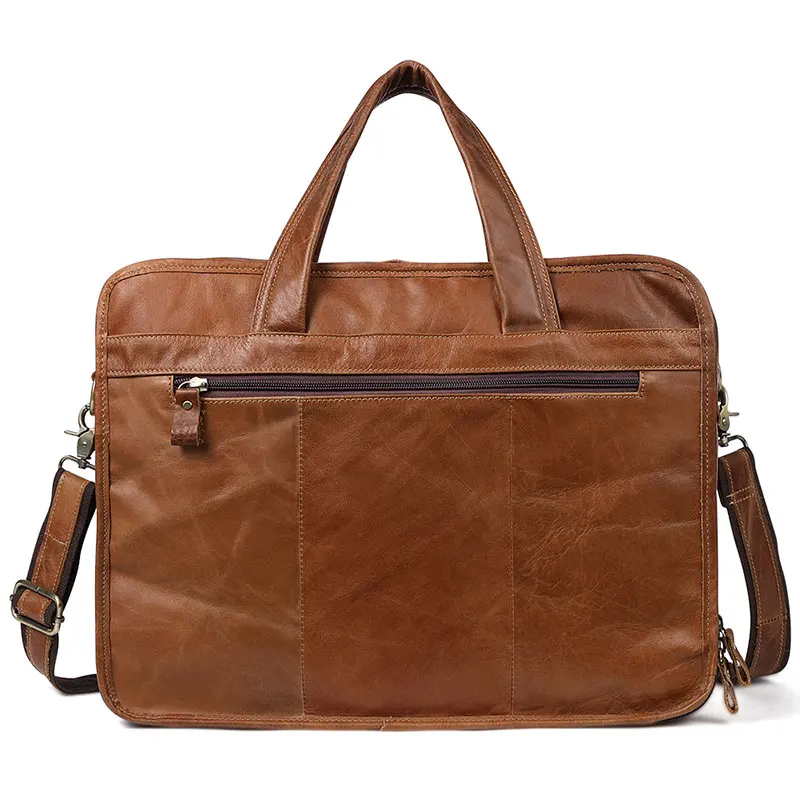 Imagem -03 - Bolsa de Ombro de Couro Genuíno Masculina Bolsas de Viagem de Negócios Bolsas Grandes Masculinas a4 Bolsa para Laptop