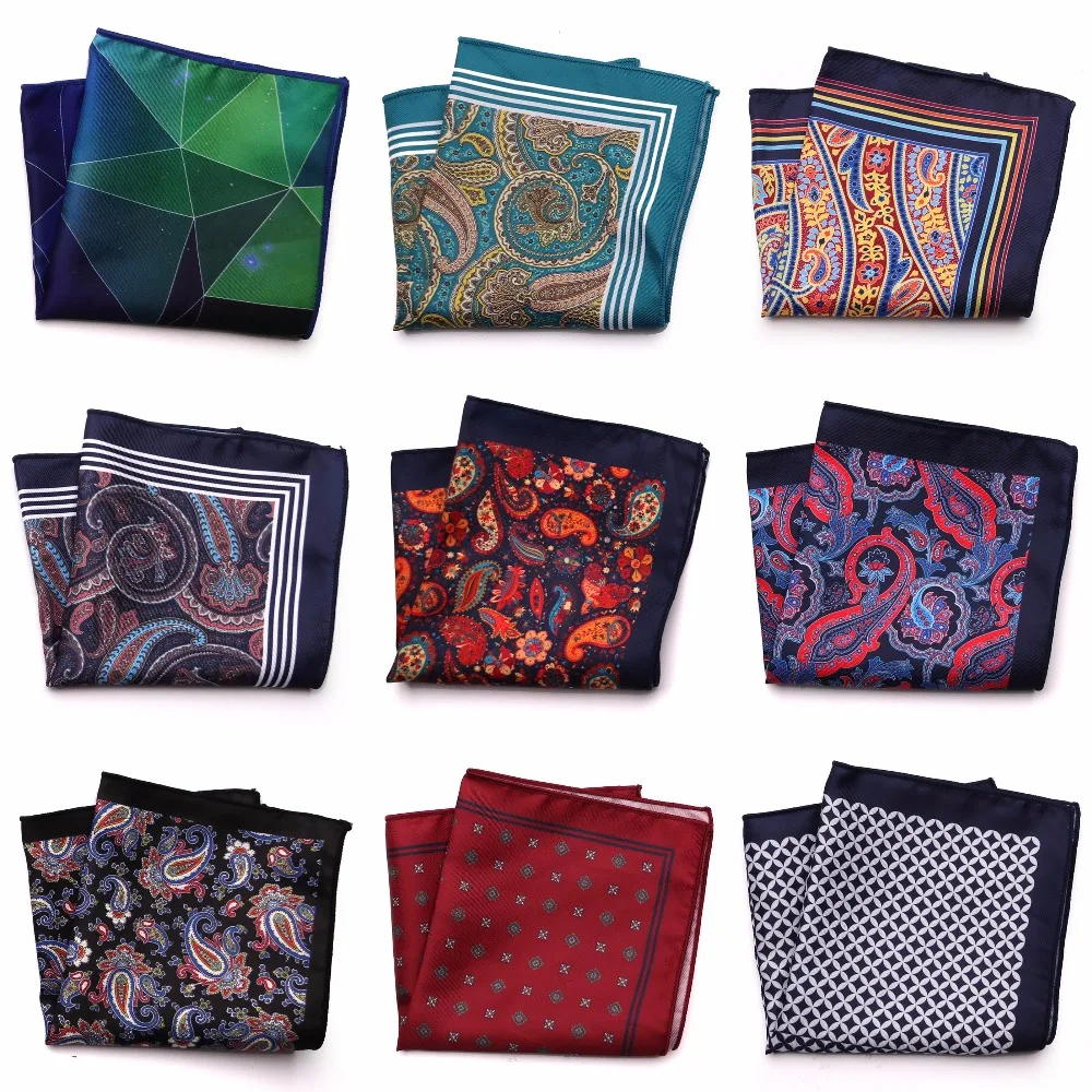 Tailor Smith-Mouchoir de Poche pour Homme, Mouchoir à Carreaux, Paisley Floral, Style Hanky, Accessoires de Poche Imbibés, Nouveau Créateur, Mode