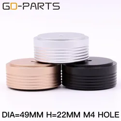 49x22mm obrobiony solidną aluminiową izolacyjną nóżkę odporna na wstrząsy stojaka na nogi do głośnik wzmacniacz gramofonu DAC CD