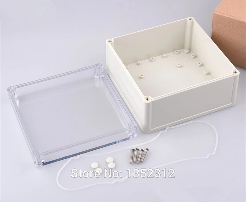 One pcs 166*166*91mm ABS instrument plastic enclosure junction box plastic waterproof box ip68 project case distribution box