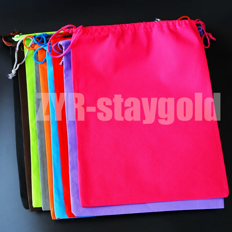 

Organizer bag home travel organizador non woven fabric bag double rope storage shoes bag 9 colors free shipping