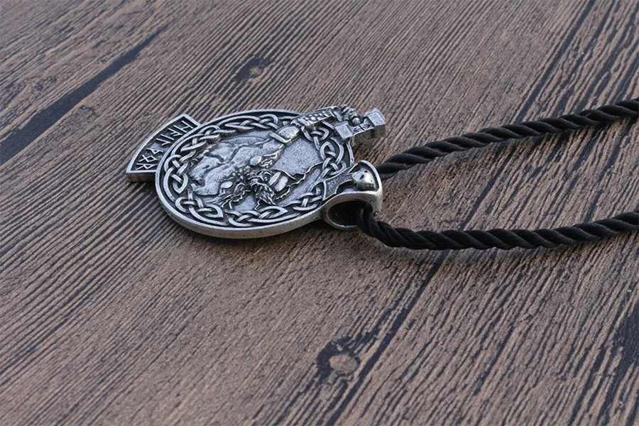 10pcs lanseis  norse symbol viking pendant viking men necklace