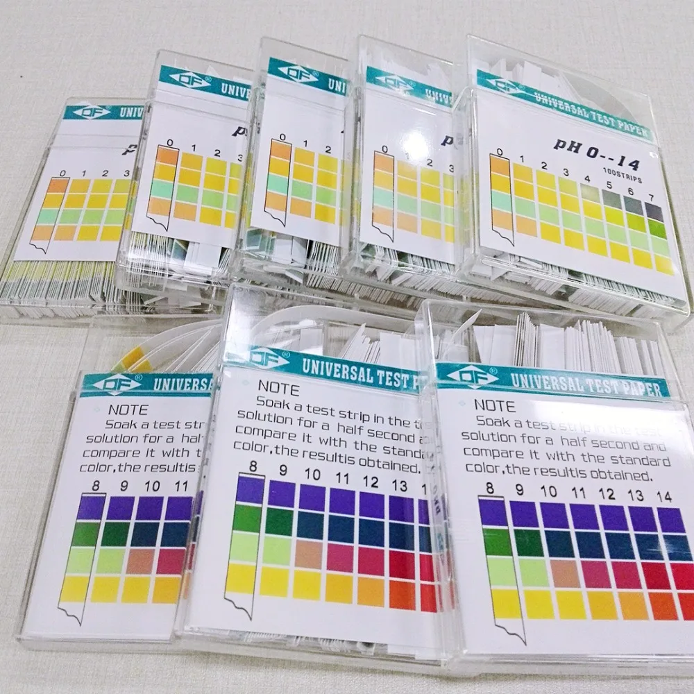 Litmus pH paper ph Test paper  ph strip   ph 0-14  100strips/pack*2packs