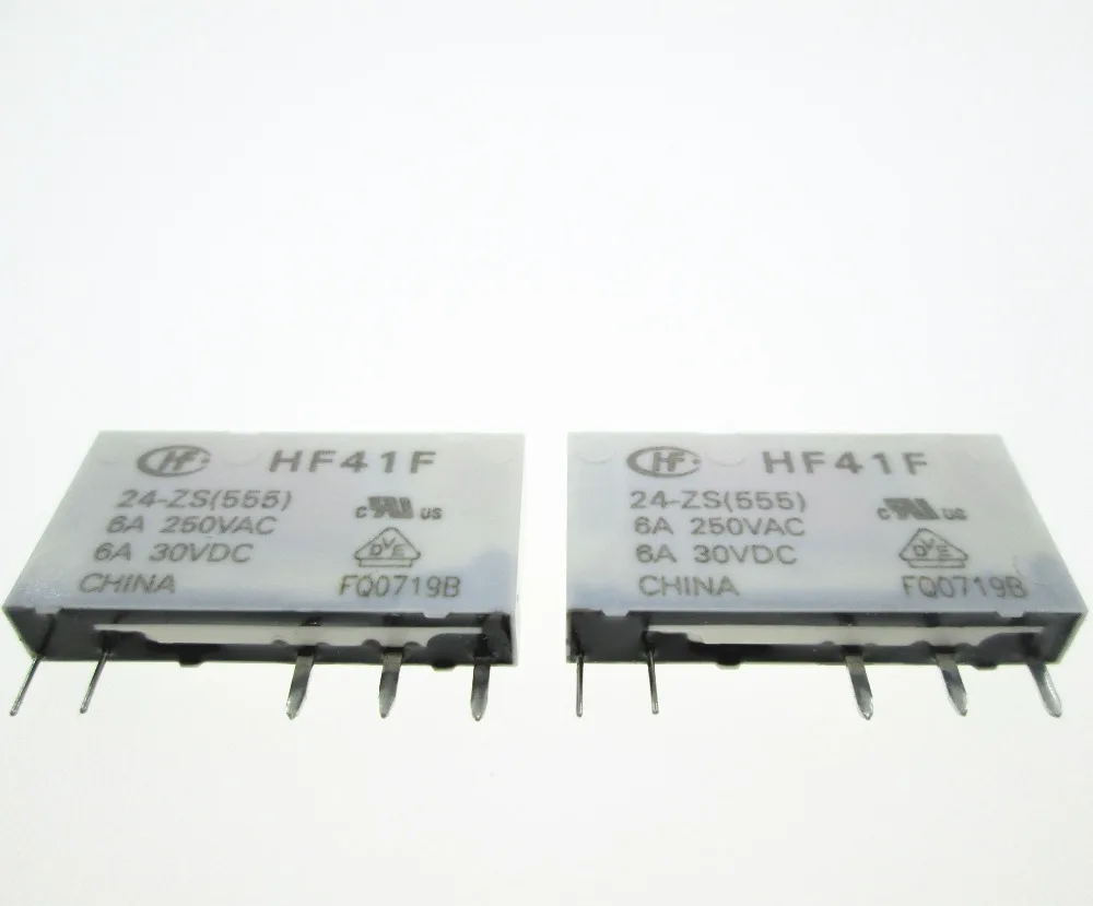 

HOT NEW relay HF41F-24-ZS HF41F24 HF41F24ZS 24VDC DC24V 24V DIP5 10pcs/lot