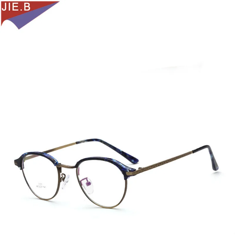 2018 Eyeglasses Frames Vintage Optical Eye Glasses Frame Myopia Round Metal Unisex Spectacles oculos de grau Eyewear