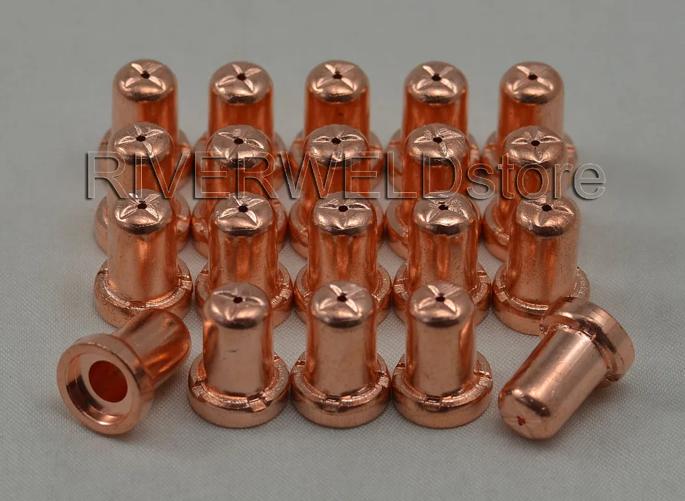 PT-31 LG-40 Air Plasma Cutting Cutter Torch Consumables Extended Nozzles/Tips 18866L Fit CUT40 CUT-50D CT-312, 50PK