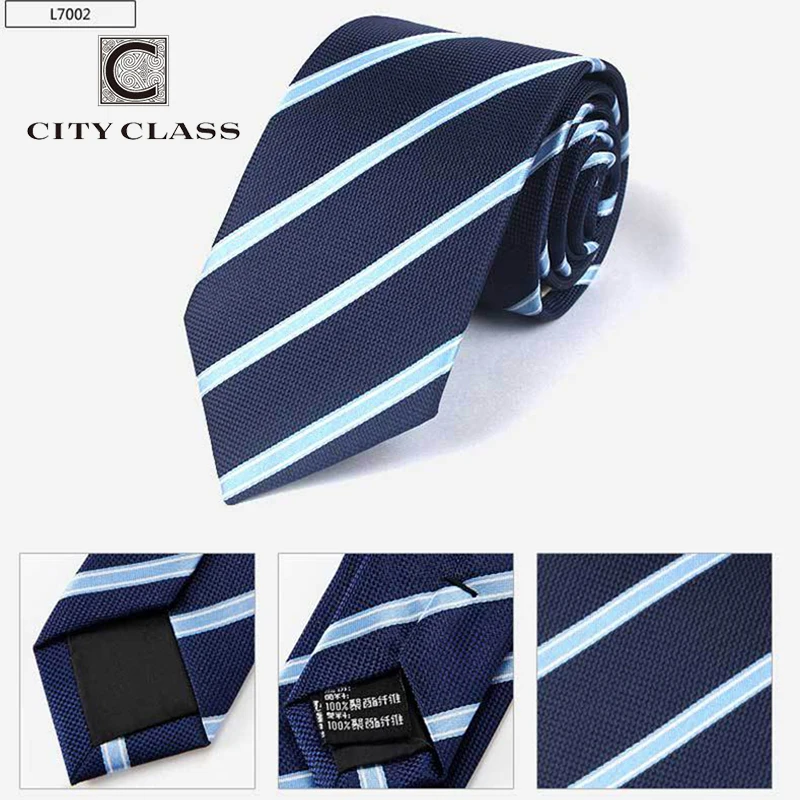 CITY CLASS Stripe Narrow Neckwear Men Silm Necktie Wedding Party Ties for Men Corbatas Business Suit Tie for Male FREE SHIPPING