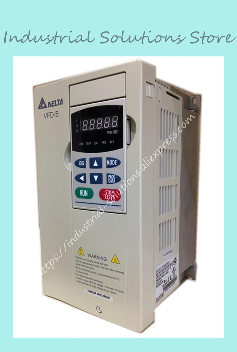 Input 1PH 220V Output 3PH General Inverter VFD022B21A 0~240V 11A 0.1~400Hz 2.2KW 3HP New