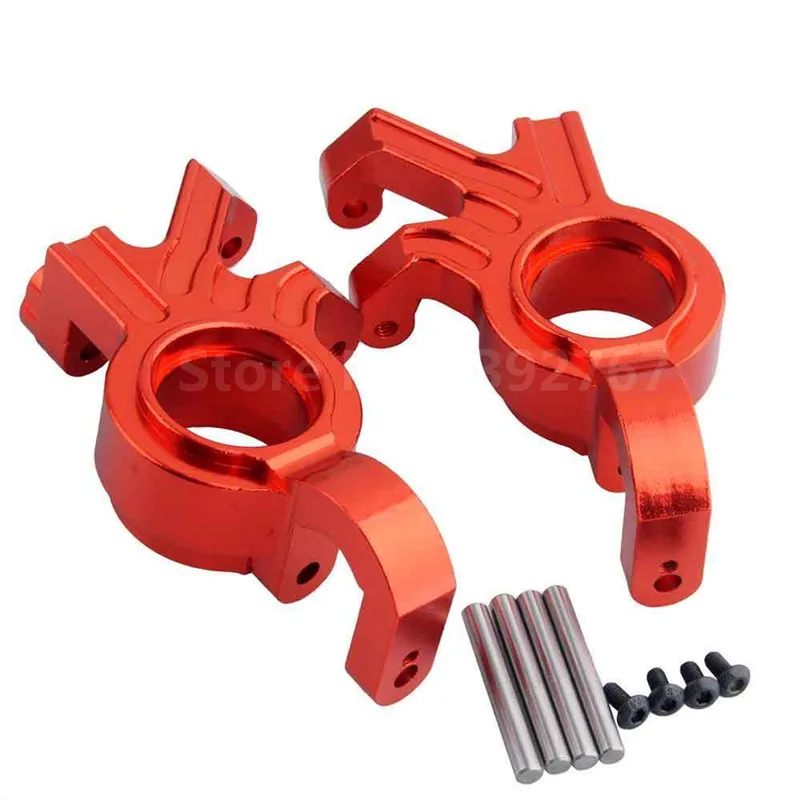 

2 Pieces RC Car Upgrade Parts 1/5 Scale Models X-MAXX Monster Truck Aluminum Alloy Steering Hub Carrier(L/R) Trax TRA 7737