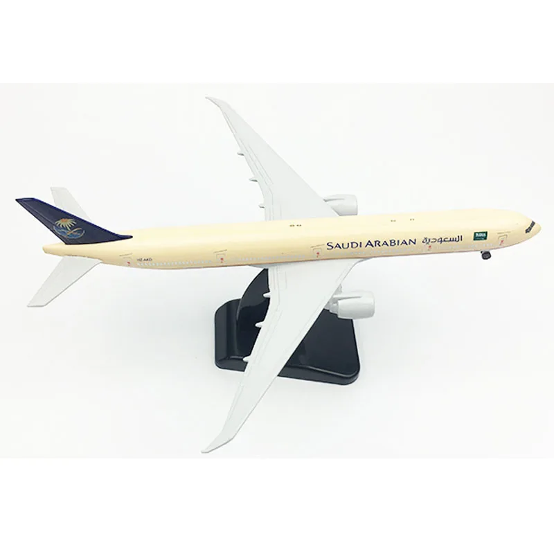 20CM Saudi Arabian Airlines Boeing 777 Airplane model Plane model 16CM B747 Alloy Metal Diecast Aircraft model Toy plane gift