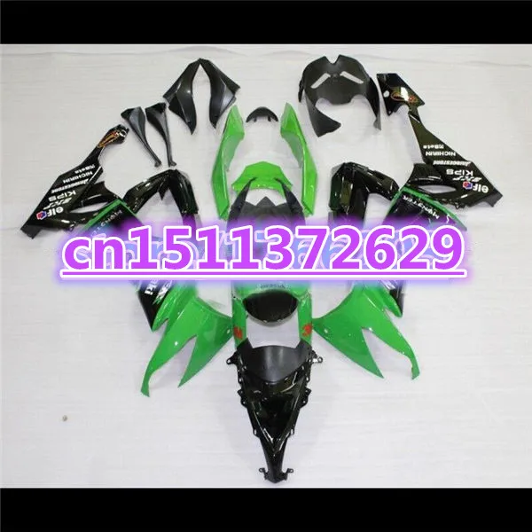 

ZX 10R 08-10 Fairing For KAWASAKI NINJA ZX-10R 08 09 10 ZX10R 2008 2009 2010 Fairings set green black zx10r 2008-2010-Dor D