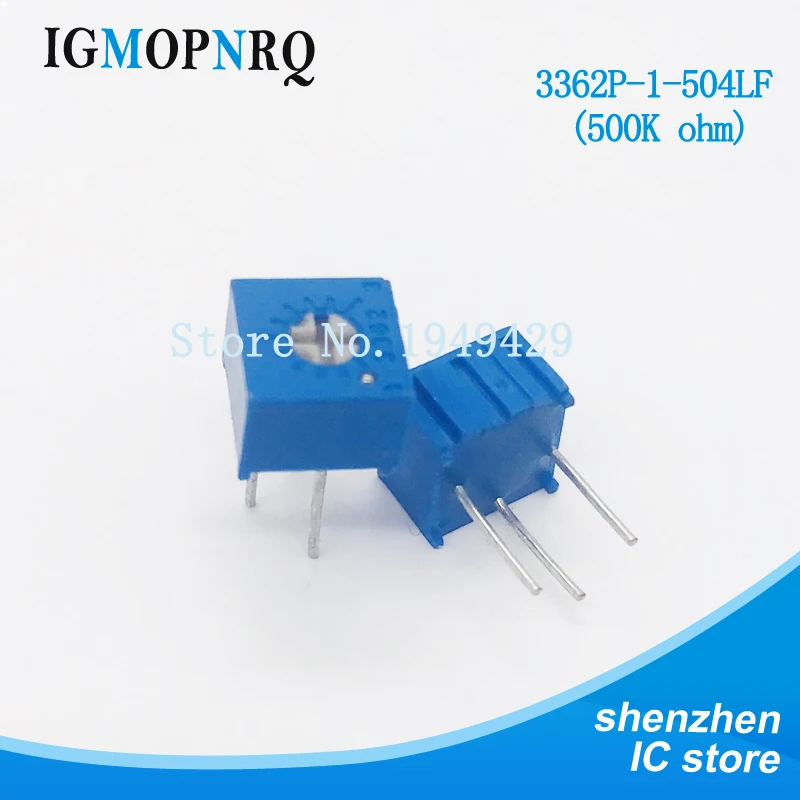 10Pcs/Lot 3362P-1-504LF 3362P 504 500K ohm Trimpot Trimmer Potentiometer Variable resistor new