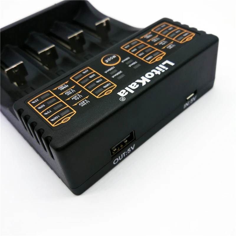 LiitoKala Lii-402 18650 Battery Charger สำหรับ26650 16340 RCR123 14500 LiFePO4 1.2V Ni-MH Ni-Cd Rechargeable แบตเตอรี่ Lii402