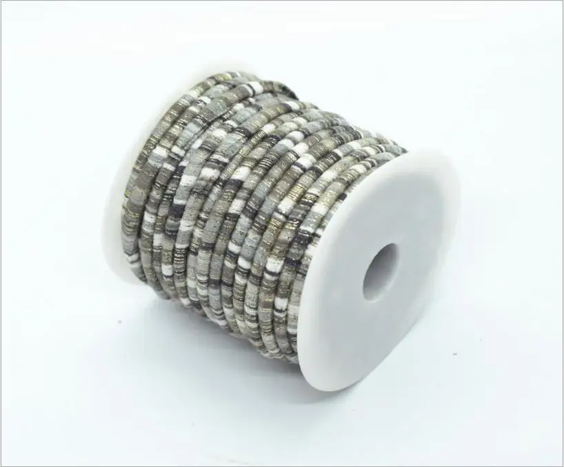 2meters 6mm Bohemia Fabric Cotton Cord Rope String with Glitter Golden Wire For Necklaces Bracelets DIY Jewelry Making Z938