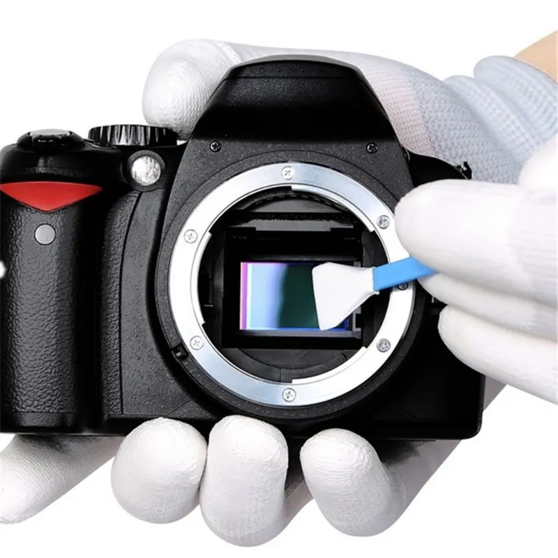 Kit di tamponi per la pulizia del sensore della fotocamera DSLR da 50 pezzi, tampone per la pulizia dell'obiettivo della fotocamera digitale per fotocamera Nikon Canon