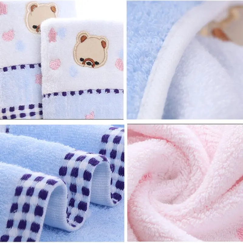 25*50cm High Quanlity Cotton Baby Towel Cartoon Bear Baby Washcloth Handkerchief Kids Feeding Wipe Cloth Towel MAY-9