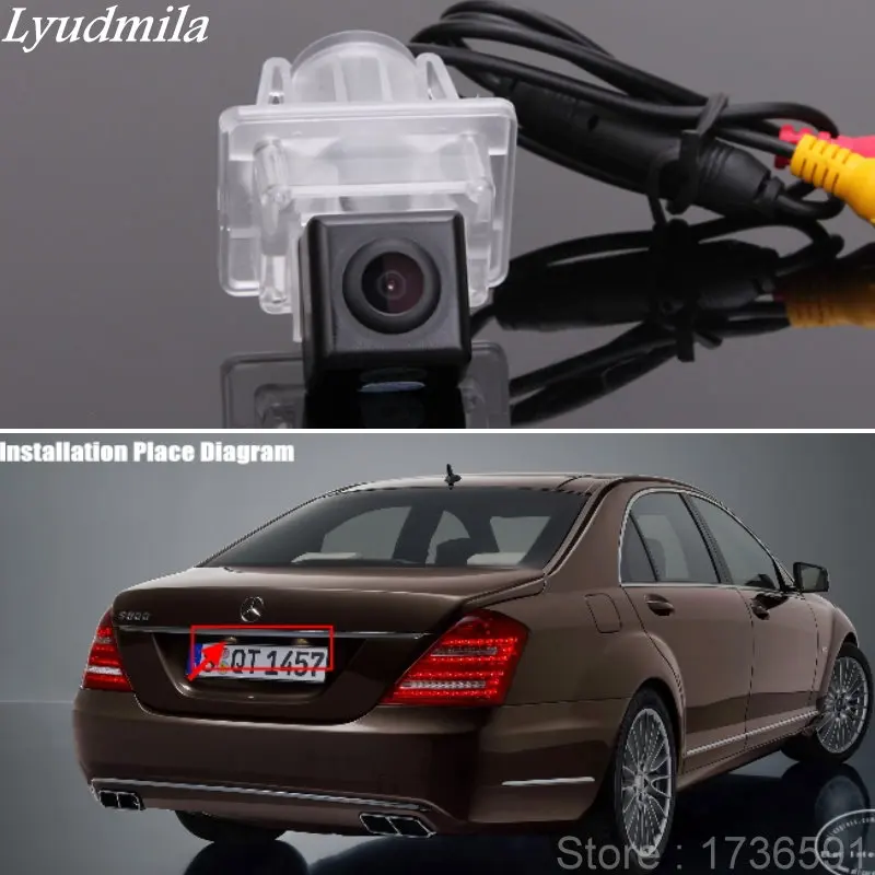 

LYUDMILA For Mercedes Benz E Class W221 W213 W216 Car Parking Rear View Camera / HD CCD Night Vision / Standard Color NTST