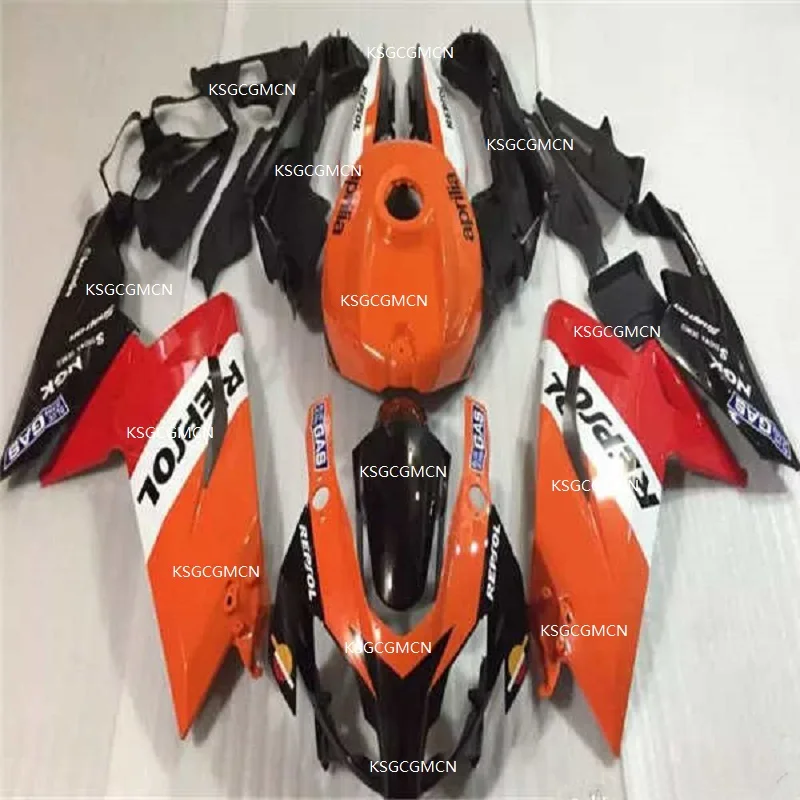 Injection For Aprilia RS125 06 07 08 09 10 11 RS-125  RSV125 RS4 RS125 Repsol orange 2006 2007 2008 2009 2010 2011 Fairing