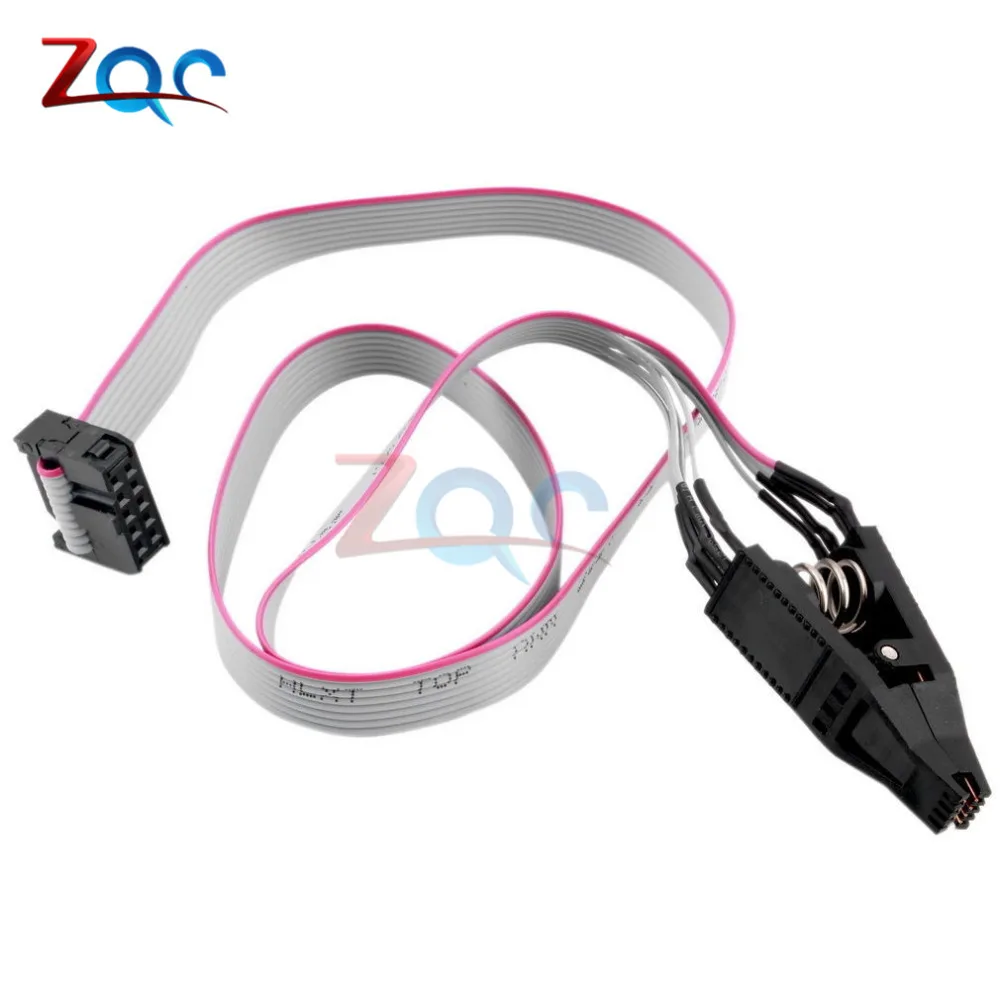 SOIC8 SOP8 DIP8 formato Flash Chip IC prueba Clips toma Adpter BIOS 24 25 93 USB programador Programable EZP2010