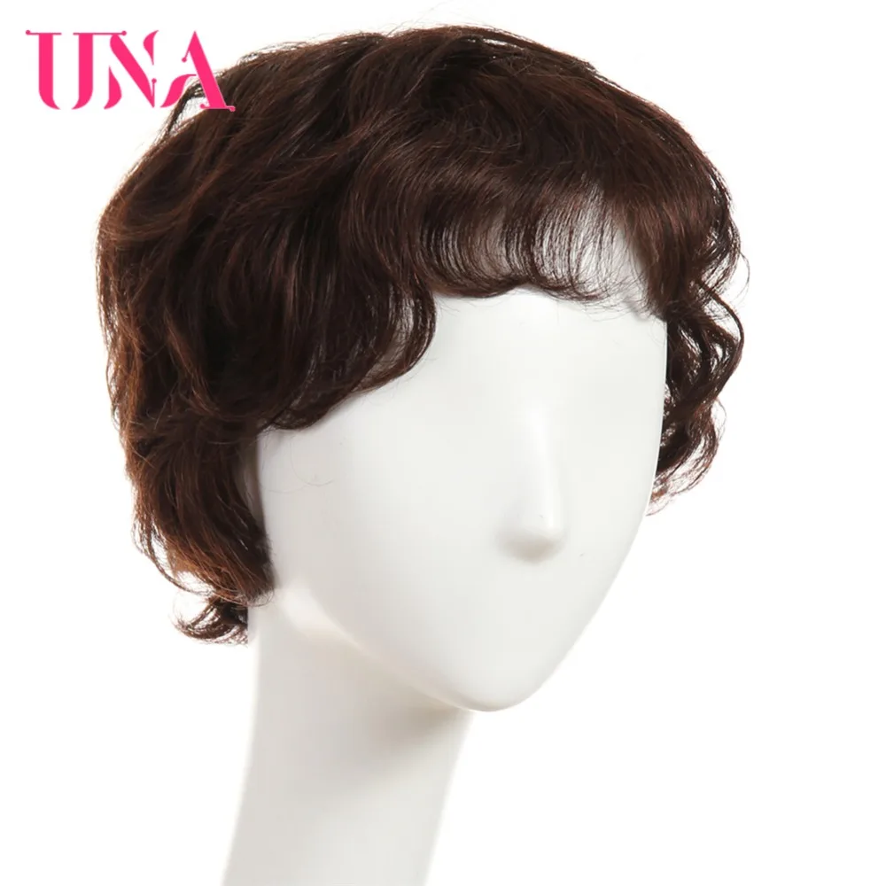 UNA Non-Remy Brazilian Human Hair Wigs For Women Fantasy Wave 150% Density Color #2/33 #1 #1B #2 #4 #27 #30 #33 #99J #BUG #350