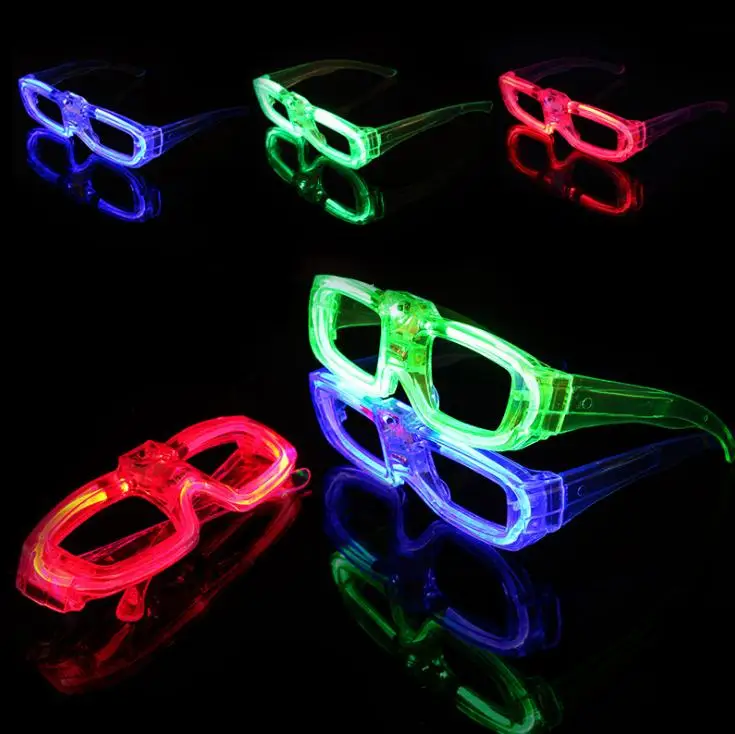 party Led shutter glow cold light glasses light up shades flash rave luminous glasses cheer atmosphere Favor DJ Toys SN1554