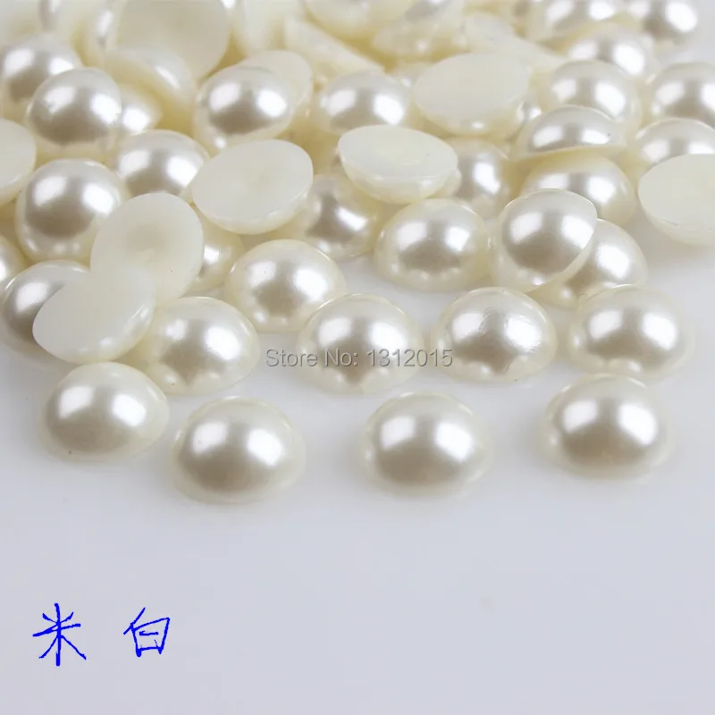 Half Round Pearl beads Beads Flatback Cabochon Scrapbooking Craft For Diy 5000pcs 3mm BMZZ03m