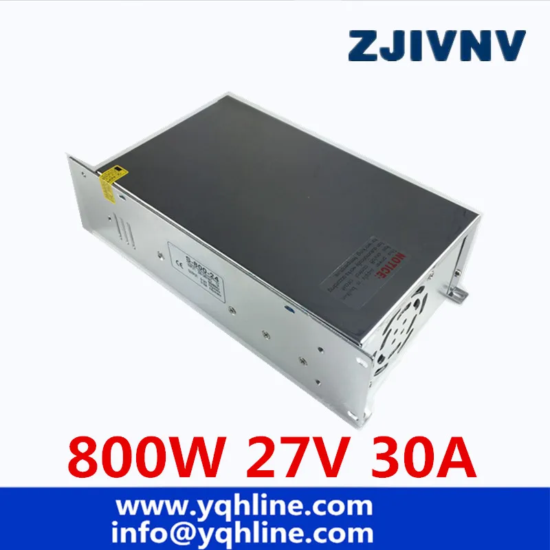 

800W 27V 30A Single Output Switching Switch power supply Transformer 110V 220V AC TO DC 27V SMPS for LED Light CNC Stepper CCTV