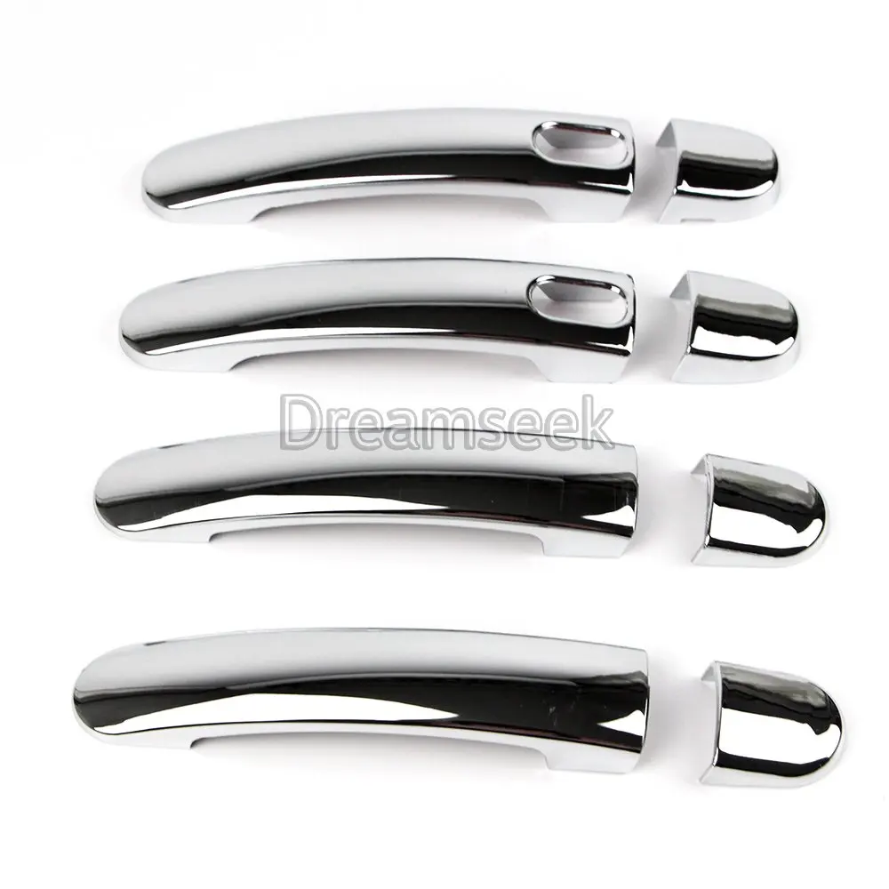 

Door Handle Cover For VW Volkswagen Tiguan 2015 2016 Chrome Molding Trim With Smart Keyhole ABS plastic