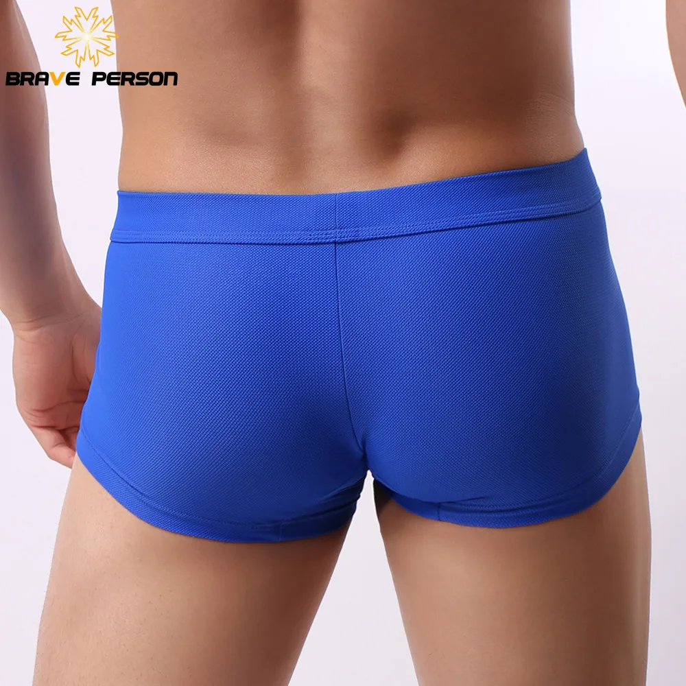 Persona coraggiosa intimo di marca boxer da uomo nuovi boxer da uomo pantaloncini mutandine da uomo bauli pantaloncini U convesso marsupio mutande