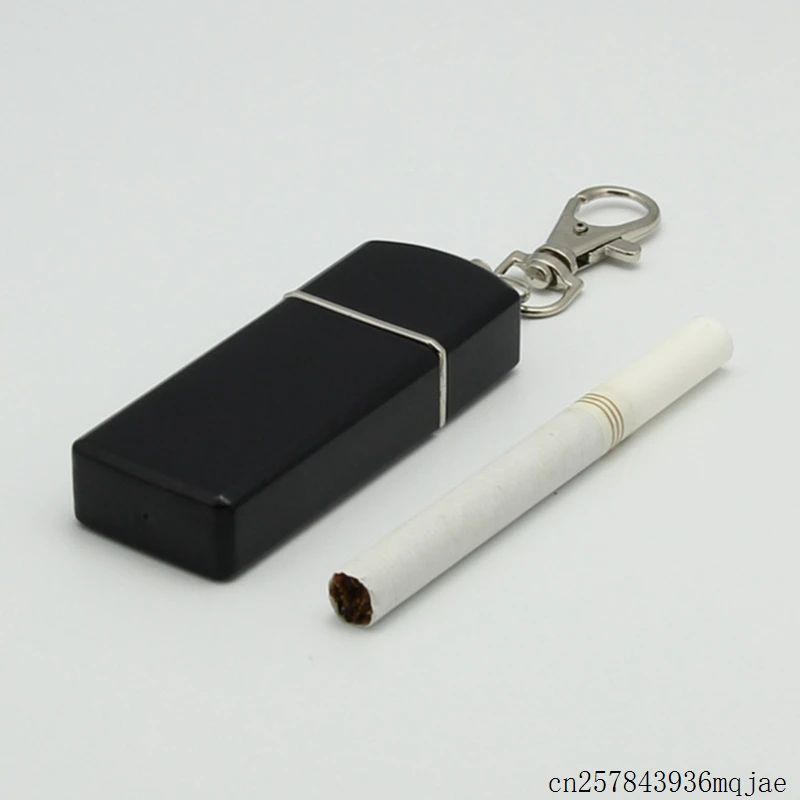 50pcs Portable Cigarette Ashtray Ash Holder  Pocket Smoking Ash Tray with Lid Key Chain for Outdoor Use