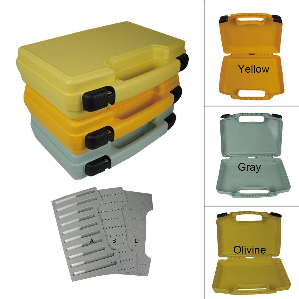Aventik Caja de moscas grande con espuma de tres capas