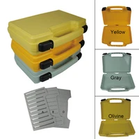 Aventik-caja de pesca con mosca de 14x11x3,35 pulgadas, con tres espumas de calidad para sujetar moscas, señuelo de pesca