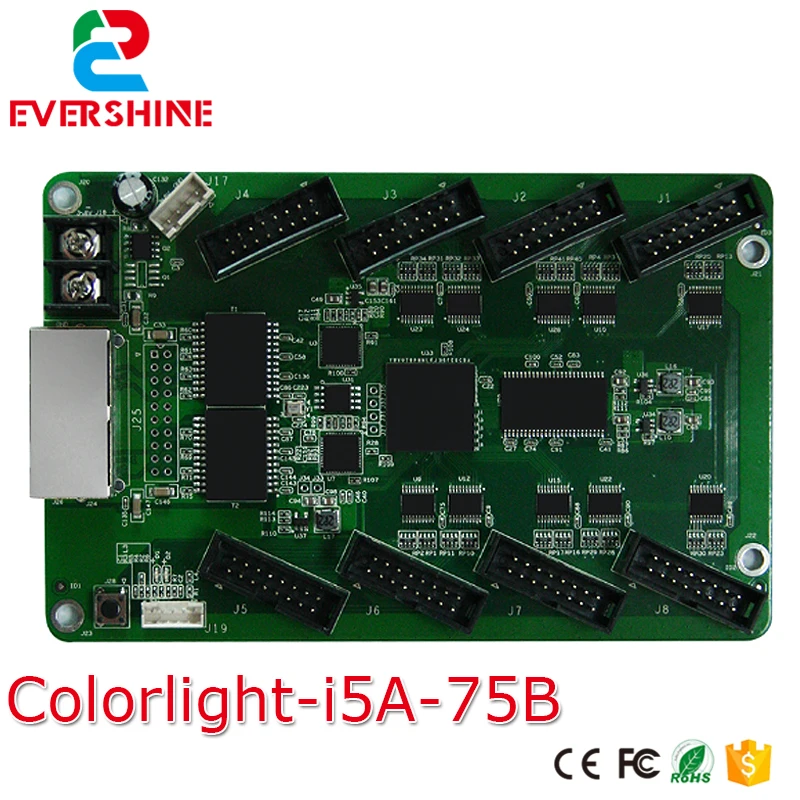 

5A-75 Receiving Card with 8 pcs HUB75 Ports Full Color RGB LED Display synchronous Receiving Card for p6 p8 p10 p12 p16 p20