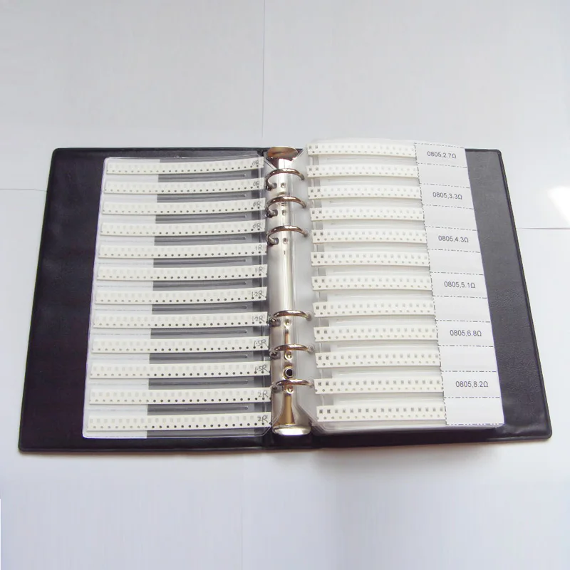 0805 SMD Sample Book 63values 3025pcs 5% Resistor Kit and 17values 700pcs Capacitor Set