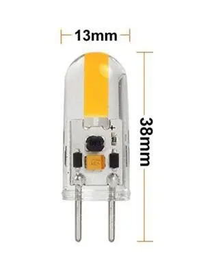 10pcs Dimmable GY6.35 LED lamp DC 12V Silicone LED COB Spotlight Bulb 3W 1505 COB light Replace 30W halogen lighting