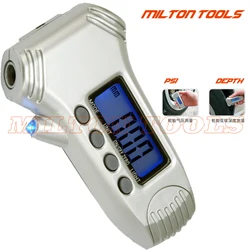 3 In 1 Digital Tyre Tool Pressure Tread Depth Gauge With Light Self-calibrating Tyre Gauge with backlight