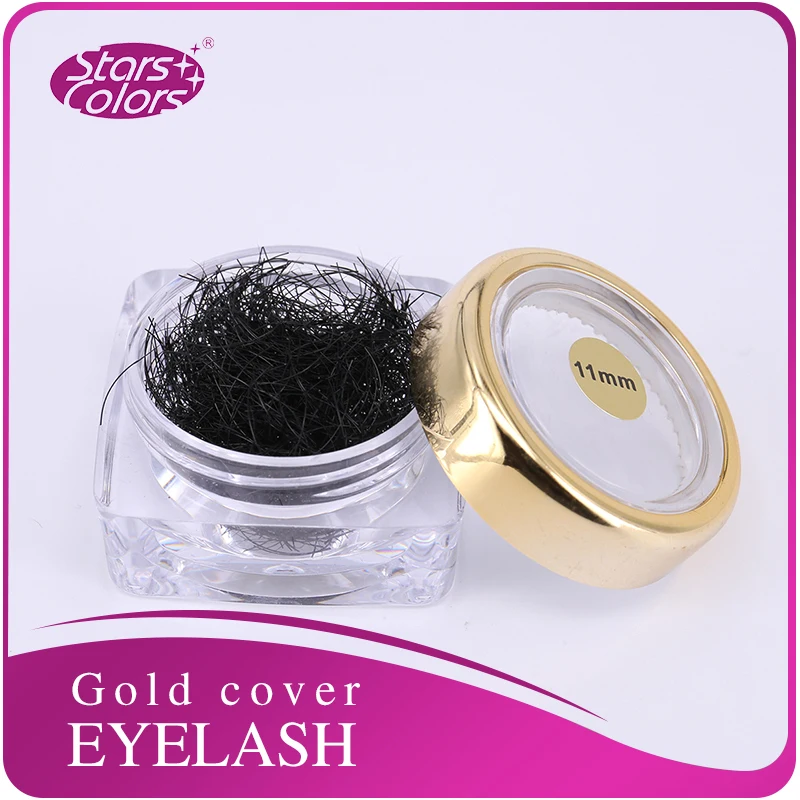 Faux Mink Natural eyelash extension high quality lashes bulk pieces in glassware make up lash Cilia extension