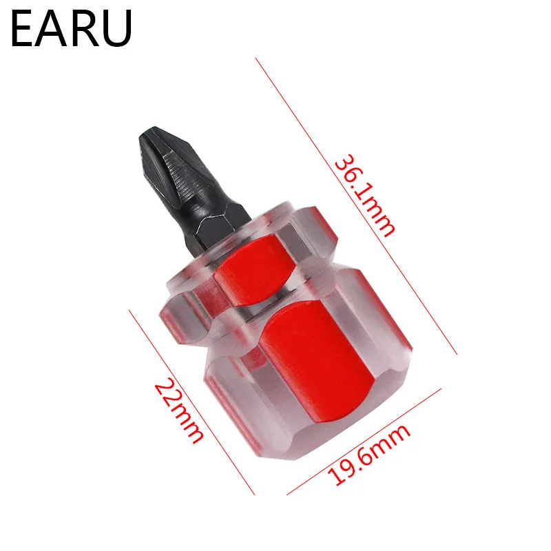 Screwdriver Mini Small Portable Radish Head Screw Driver Transparent Handle Repair Hand Tools Precision Car Repair