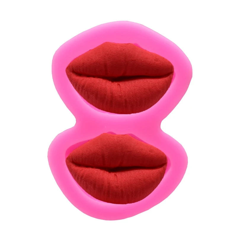 Sexy lips Shape Silicone Mold 3D fondant Food Grade Molds Mastic Chocolate Pastry Candy Making Soap Mould Kitchen Accessories