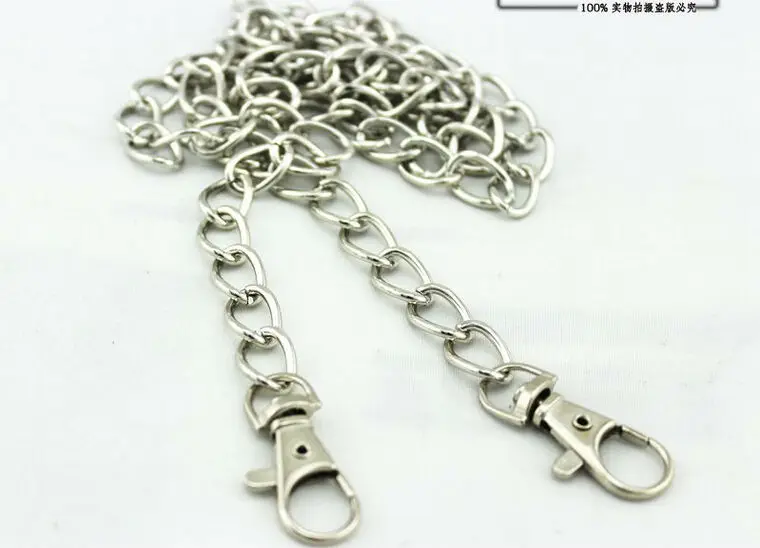 10pcs 108cm Sideways bags chain Vintage Metal Shoulder Strap Chain purse DIY Sewing handmade Bag part Cords purse handle LW814