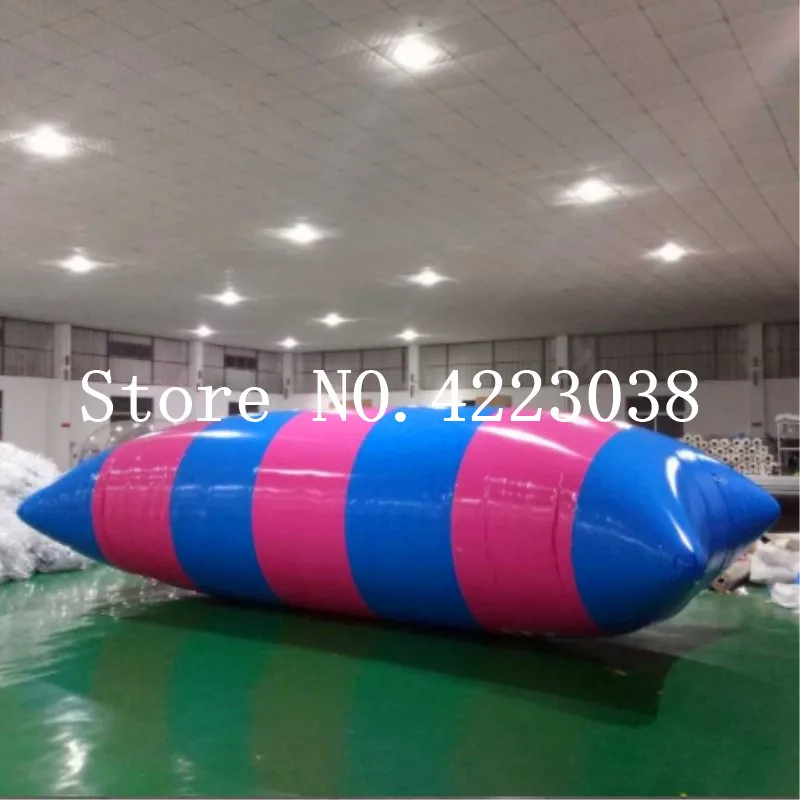 Free Shipping Air Catapult Bag 10x3m 0.9mm PVC Inflatable Water Air Blob Jump Inflatable Water Blob Water Trampoline Jumping