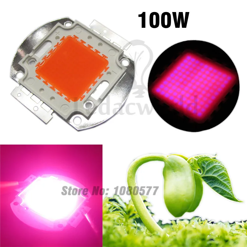 

1pcs High Power 100W LED Plant Grow Light 400nm-840nm Full Spectrum Epistar Chip COB Diodes for DIY Plant Growing