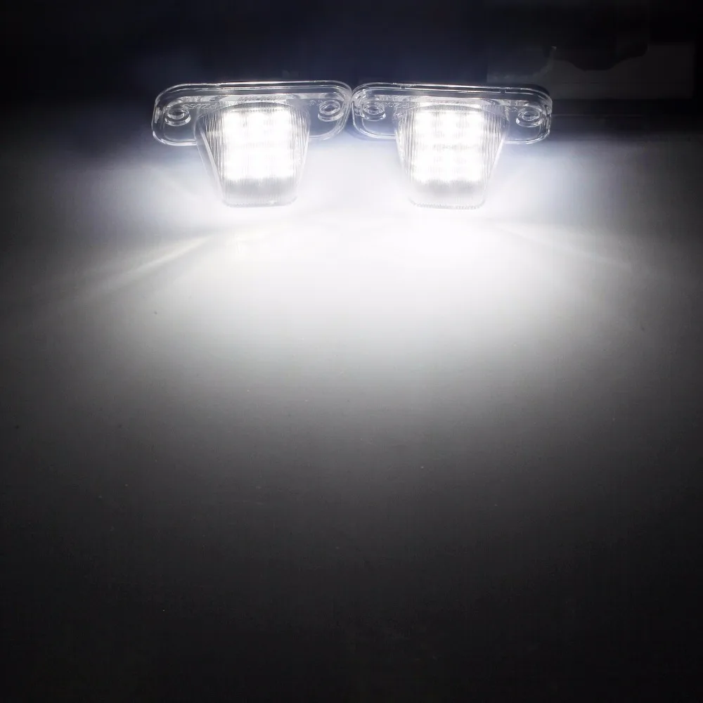 ANGRONG 2x LED światło do tablicy rejestracyjnej białe do VW Transporter T4 Multivan Caravelle MK4 Passat Eurovan (CA336)