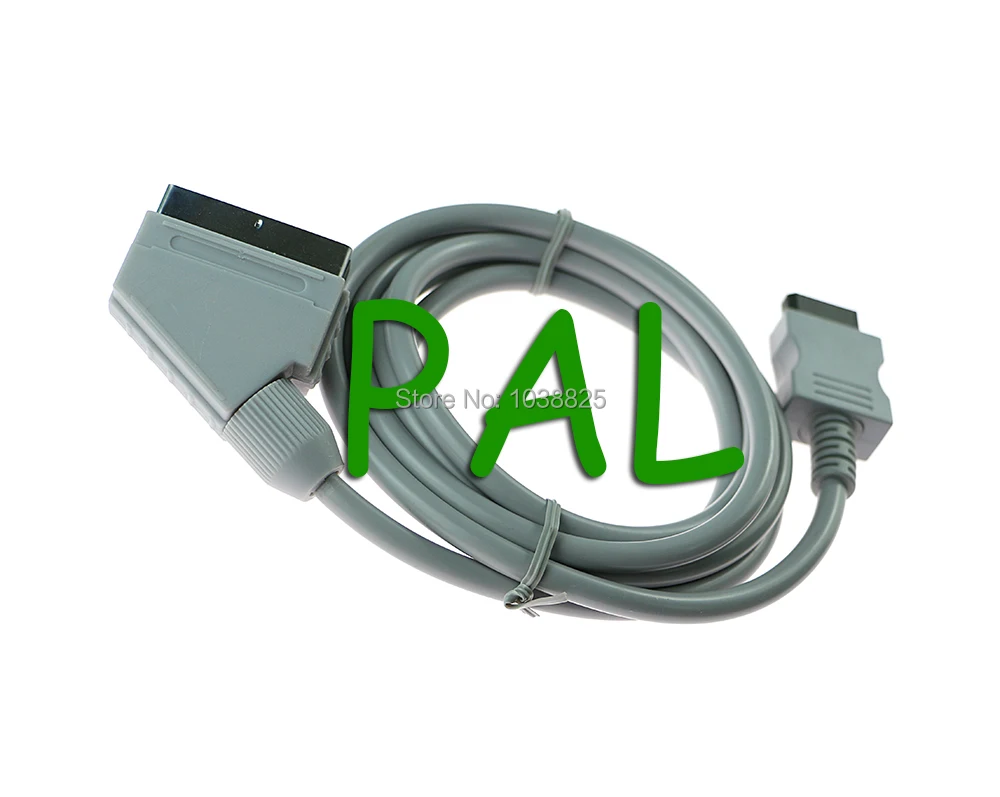 10PCS/LOT New Real RGB Scart Cable Lead Cord for Nintendo Wii Console PAL