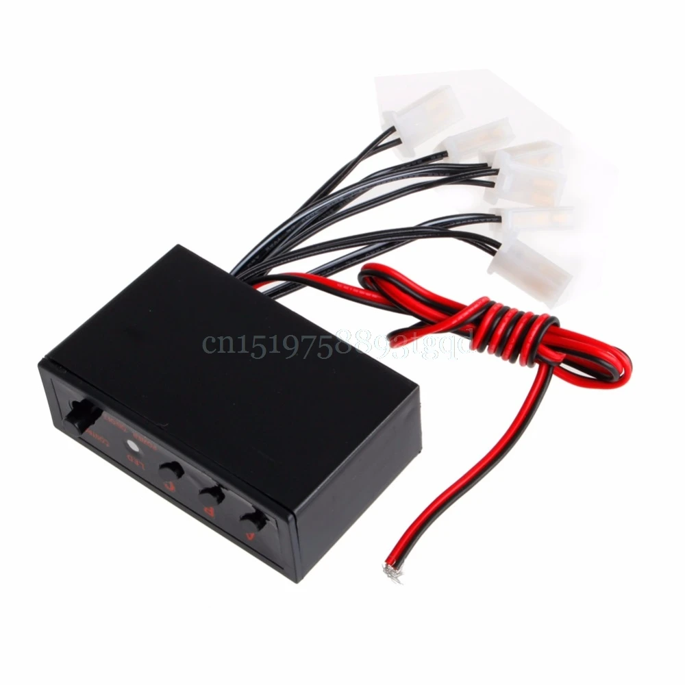 6 Ways LED Car Strobe Flash Light Lamp Emergency Flashing Controller Box DC 12V