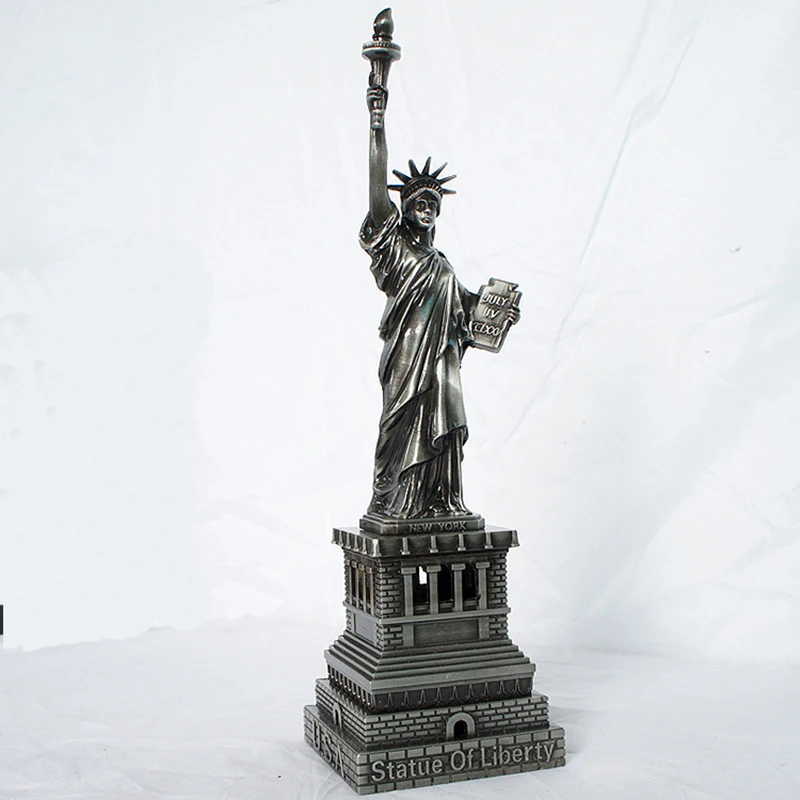 Souvenirs USA Statue of Liberty Metal Decoration Ornaments Model Home Office Decor Decorative Crafts Figurines Miniatures Gift