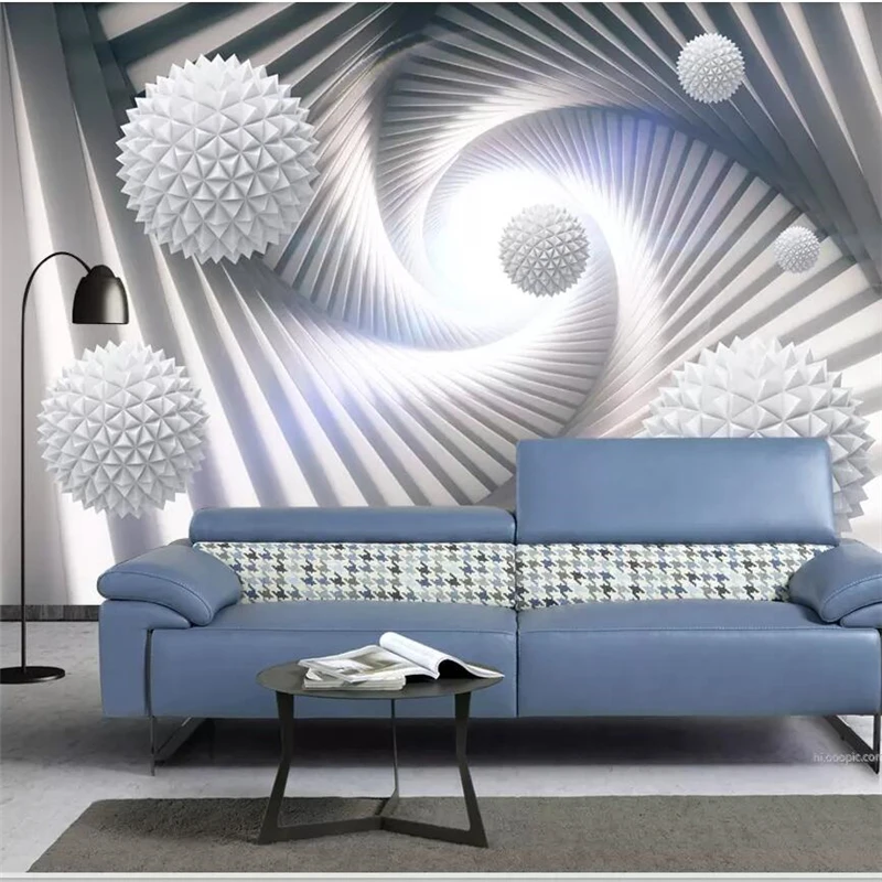 

Beibehang Custom wallpaper 3d abstract solid space polyhedral sphere background wall papers home decor papel de parede 3d murals