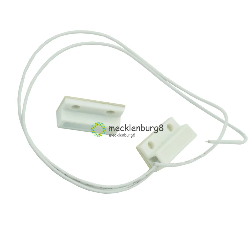 Sensor de ventana y puerta con cable MC38, interruptor N/O de alarma magnética de 330MM de longitud, 100V, CC, normalmente cerrado, NC, para seguridad en el hogar, 1 par, MC-38
