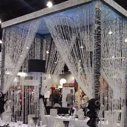 10m/32.81ft Rhinestone String Crystal Bead Curtain Akcesoria do dekoracji ślubnych Dom Ogród DIY Zasłona do sypialni