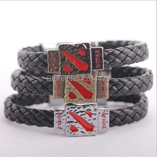 

Game Jewelry Dota2 Bracelet Weaved Bracelets Women Men Bangles For Player's Gift 12pcs/lot